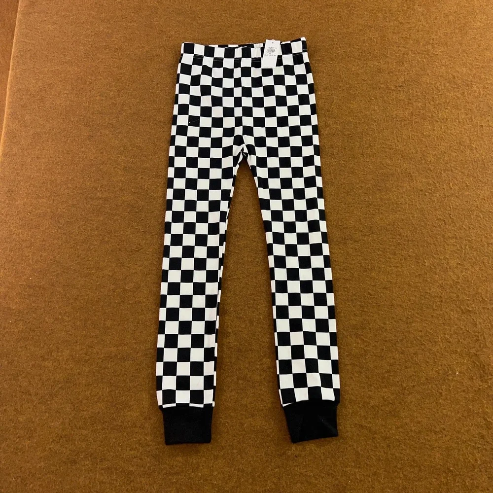 Old Navy Girls 6T Multi Checkered Floral Flare Legging Pants Lot NWT